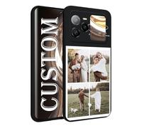 ArtCosy Custom Picture Phone Case for BLU Bold N4 5G, Personalized Phone Cases, Customized Photo Black Liquid Silicone Soft Gel Rubber Cover for Birthday Xmas Friends Family Wife Husband Child