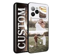 ArtCosy Customized Phone Case for BLU Bold N4 5G, Personalized Custom Photo Text Phone Case with Family Friends, Slim Fit Soft Black Case, Design Image Phone Cover for Festival Gift