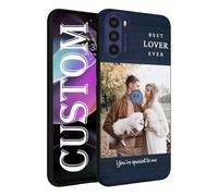 ArtCosy Personalized Custom Phone Case for Motorola Moto G 5G 2022, with Camera Protection and Soft Microfiber Lining, Custom Photo Liquid Silicone Case