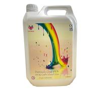 artcraft by anglo 5 Litre Clear PVA Glue for Crafting & Art. Eco Washable Crafters Glue for Kids Art, School Supplies, DIY Craft Projects & Sticking & Glueing Paper, Cardboard or Collage Art