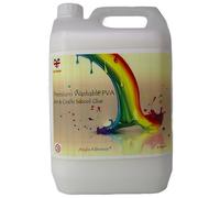 artcraft by anglo 5 Litre PVA Glue for Crafting & Art. White Eco Washable Crafters Glue for Kids Art, School Supplies, DIY Craft Projects & Sticking & Glueing Paper, Cardboard or Collage Art