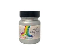 artcraft by anglo Metallic Silver Fabric Paint, Permanent Textiles Paints in 60ml. Ideal for Painting Clothes, T-shirts, Jeans, Bags & Canvas Shoes.