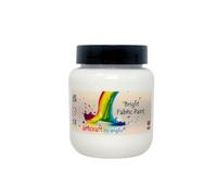 artcraft by anglo White Fabric Paint 100ml - Permanent Fabric Paint for Clothes, T-shirts, Jeans, Bags & Canvas Shoes - Washable Textile Paint for Art & Craft Projects
