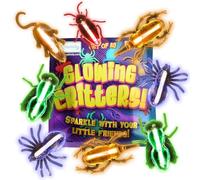 ArtCreativity Glowing Critters 30 Piece Set of Glow in The Dark Fake Bug and Rodent Toys