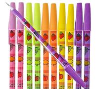 ArtCreativity Pop a Point Fruit Pencils, Bulk Set of 50, Non-Sharpening Pencils with Fruity Prints, School Stationery Supplies, Teacher Rewards, Cute Party Favors for Kids and Adults, Assorted Colors