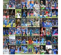 ARTCREST Virat Kohli Poster Wall Collage Kit Set of 54 Small Posters, Aesthetic Wall Décor for Bedroom, Home, Office, or Dorm Room. Glue Dots Included