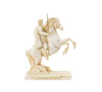 ArtCulture Alexander the Great Bucephalus Statue for Home Decor Accessories | Handmade Archaic Color Macedonian Figurine Hand Painted Greek Mythology | Authentic Mythology Ornaments for Living Room