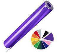 Artcut Heat Transfer Vinyl, 12" X 10ft Htv Vinyl Iron On Vinyl, Permanent Vinyl, Vinyl Roll Adhesive Vinyl(Purple)