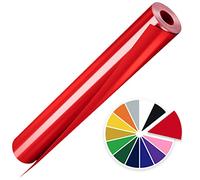 Artcut Heat Transfer Vinyl, 12" X 10ft Htv Vinyl Iron On Vinyl, Permanent Vinyl, Vinyl Roll Adhesive Vinyl(Red)