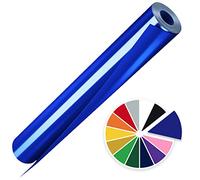Artcut Heat Transfer Vinyl, 12" X 10ft Htv Vinyl Iron On Vinyl, Permanent Vinyl, Vinyl Roll Adhesive Vinyl, Permanent Vinyl Roll(Blue)