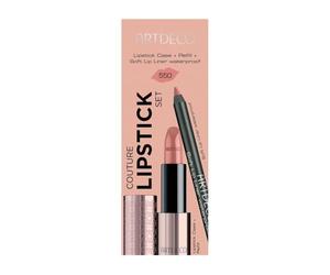 ARTDECO Couture Lipstick Set - Refillable Lipstick Sleeve, Lipstick Refill with SPF 15 & Soft Lip Liner Waterproof - 1 Set