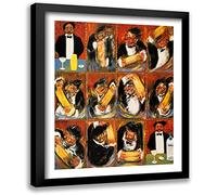 ArtDirect Martini Yes by Guy Buffet 13x16 Framed Art Print