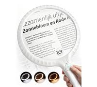 ARTDOT Large Magnifying Glass with 36 LED Light for Adults, 10X 20X Rechargable Handheld Magnifier for Elderly Reading, Diamond Art, Coins, Jewelry, Craft, Painting, Hobbies, Inspection and Close Work