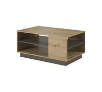 Arte Arco Contemporary Coffee Table 1 Shelf Oak Artisan Effect & Graphite (H)460mm (W)1000mm (D)600mm