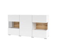 Arte Ava 25 Chic Display Sideboard Cabinet In White Matt - W1200mm X H620mm X D350mm