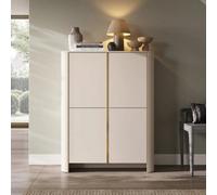 Arte Bari Highboard Cabinet 103Cm In Cashmere - Tranquil Storage For The Modern Family Home