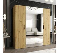 Arte Bari Ii Hinged Door Wardrobe 200Cm In Oak Artisan - Harmony And Contemporary Storage
