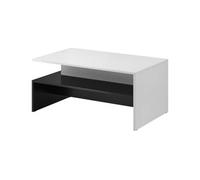Arte Baros Modern Coffee Table In White & Black - W1000mm X H450mm X D600mm