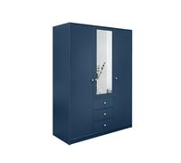 Arte Bold Dark Blue Siena Ii D3 Wardrobe 149Cm - Spacious Storage With Mirror Luxury