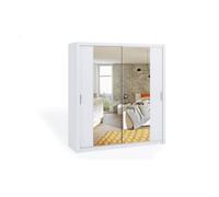 Arte Bono Sliding Door Wardrobe With Mirrors In White Matt - A Modern Touch Of Sophistication - W2000mm X H2150mm X D620mm