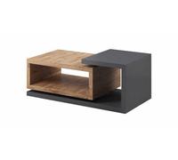Arte Bota 97 Coffee Table W1200mm H470mm D600mm - Oak Ribbec & Grey, Artistic And Practical