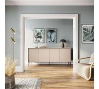 Arte Chic And Modern Large Sideboard Cabinet With Fluted Front(H)830mm (W)1930mm (D)400mm - Sand Beige