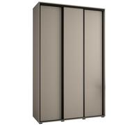 Arte Dakota I Sl ashmere Sliding Door Wardrobe 1600mm H2350mm D600mm With Three Sliding Doors, Two Hanging Rails, And Six Shelves