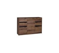 Arte Denver 02 Premium Sideboard Cabinet - Oak Monastery & Black Gloss - W1350mm X H900mm X D400mm