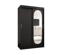 Arte Dramatic Ebony Black Royal Sliding Door Wardrobe 1200mm X 2000mm X 620mm - A Bold Statement In Storage