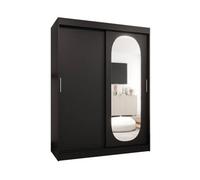 Arte Dramatic Ebony Black Royal Sliding Door Wardrobe 1500mm X 2000mm X 620mm - A Bold Statement In Storage