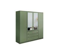 Arte Earthy Bottle Green Siena Ii D4 Wardrobe 196Cm - Organised Storage & Luxe Mirrors