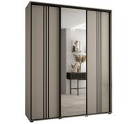 Arte Elegant Dakota Vii Sliding Door Wardrobe 2000mm - Luxurious Storage With Mirrored Door, Hanging Rails, And Shelves H2350mm D600mm