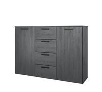 Arte Elegant Galaxy Sideboard Cabinet 1320mm In Oak Carbon - Versatile Storage Solution H930mm D380mm