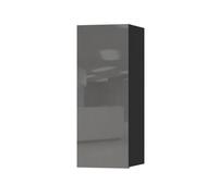 Arte Elegant Grey Helio 08 Wall Cabinet, Versatile Storage Solution With Adjustable Shelves H910mm W350mm D350mm