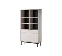 Arte Elegant Japandi Bookcase H1850mm W1040mm D390mm In Cashmere - Refined Literary Haven