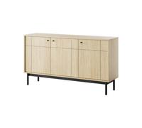 Arte Elegant Japandi Sideboard Cabinet H840mm W1540mm D390mm In Oak Linea - Scandinavian-Inspired Storage Marvel