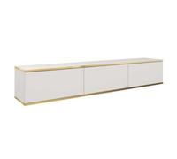 Arte Elegant Oro Floating Tv Cabinet H300mm W1750mm D320mm In White - Bright And Modern Centerpiece