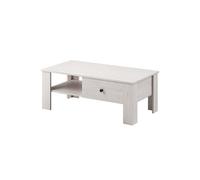 Arte Elegant Rene Coffee Table In Andersen Pine - W1050mm H430mm D600mm - One Drawer, Open Compartment, Black Handle