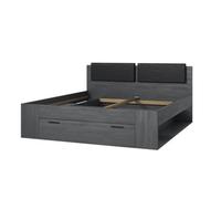 Arte Expansive Galaxy Divan Bed Eu Super King 1860mm In Oak Carbon - Ultimate Sleep Sanctuary H940mm D2050mm