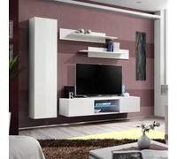 Arte Fly R1 210Cm White Gloss Media Unit - Slim Led Tv Hub For Screens Up To 60"