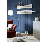 Arte Fly Wall Shelf 100Cm Set Of Two White Matt - Elegant Floating Storage Solution