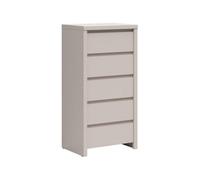 Arte Kaspian Cashmere 5-Drawer Whisper - Subtle Luxe Bedroom Slim Storage
