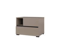 Arte Kross 55Cm Bedside Cabinet In Rich Congo - Sleek Nightstand For Contemporary Bedrooms