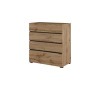 Arte Kross 80Cm Dresser In Rustic Oak Wotan - Charming Storage For Cosy Interiors