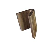 Arte Legno 83WL Magnetic Block and Elegant Kitchen Display-Curved Design-Stain Resistant Walnut Handcrafted in Italy-10 Knife Capacity, Wood
