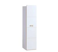 Arte Lorento L2 Tall Cabinet - Elegant And Functional, White Matt & Oak Nash, H1880mm W450mm D520mm