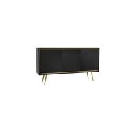 Arte Make A Bold Statement With The Tori 1 Sideboard Cabinet (1500mm X 800mm X 400mm) In Striking Black Graphite