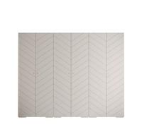 Arte Manhattan Iv Stylish Spacious White Hinged Door Wardrobe W3000mm H2370mm D470mm - 6 Doors, 30 Shelves