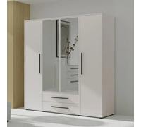 Arte Maxione 13 Hinged Door Wardrobe 198Cm - White, Expansive Push-To-Open Storage Sanctuary