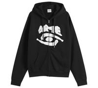 Arte Men's Eyes Front Zip Hoodie Black